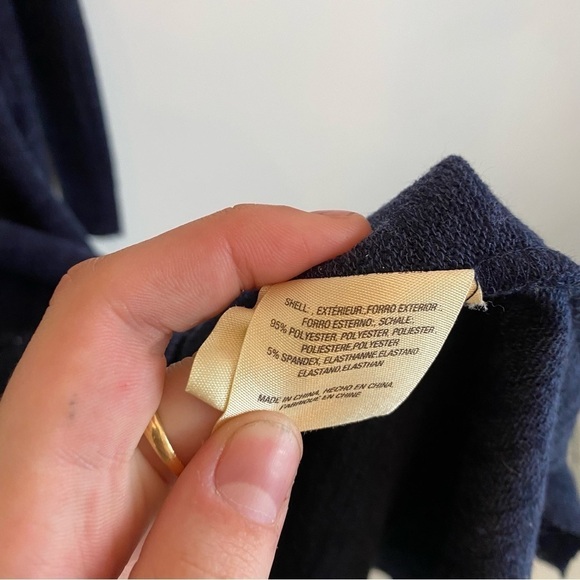 MOTH ANTHROPOLOGIE navy sweater twist dress - Picture 3 of 6